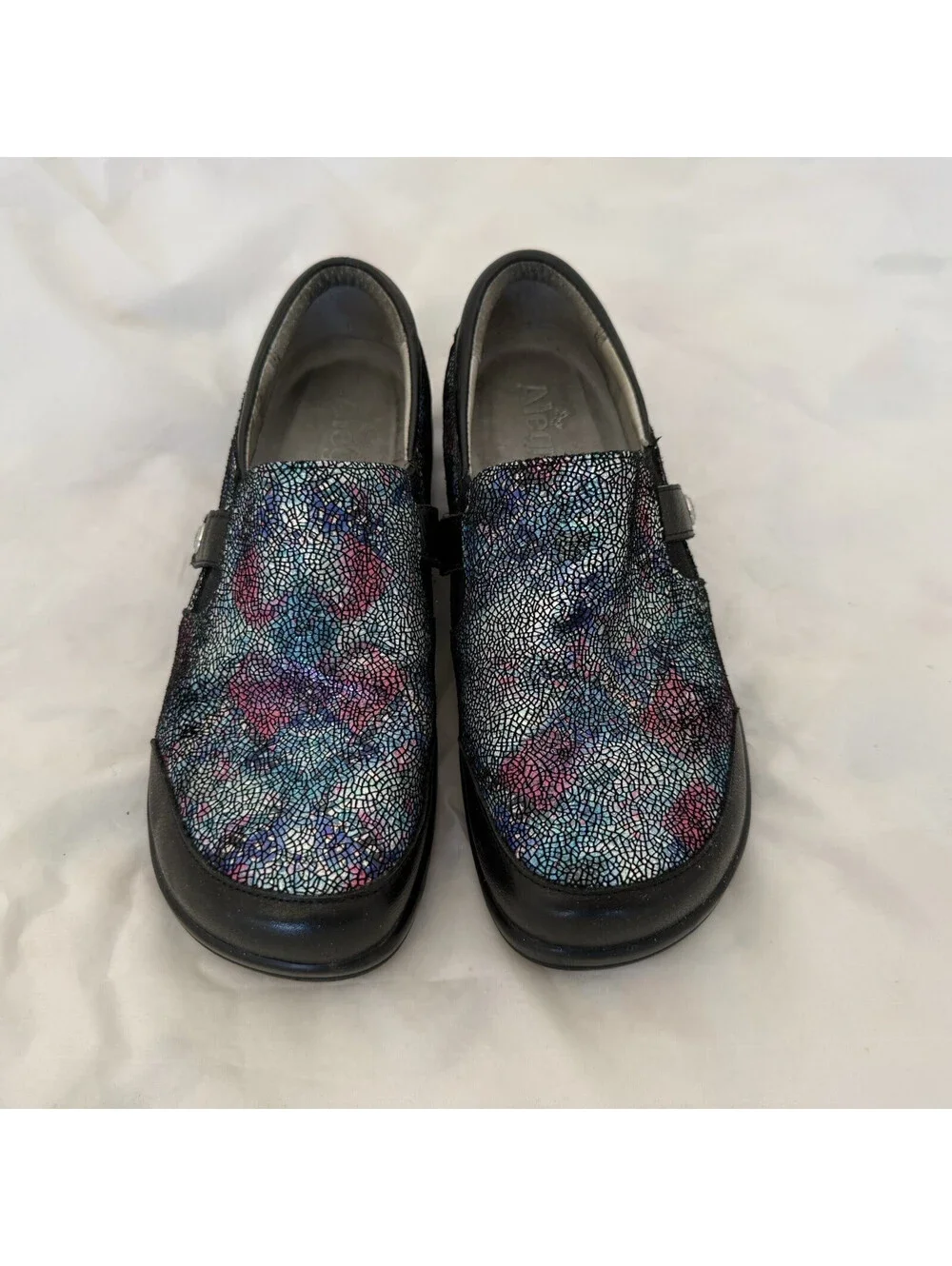 Alegria Paityn Slip-On Shoes Size 8 Copacetic Glitter Multi Loafers Pro Walking